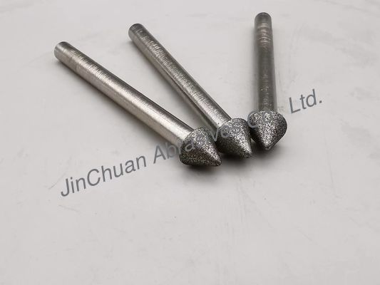Electro Deposited Tip 1k1w Grinding Mounted Points Diamond Abrasives D126
