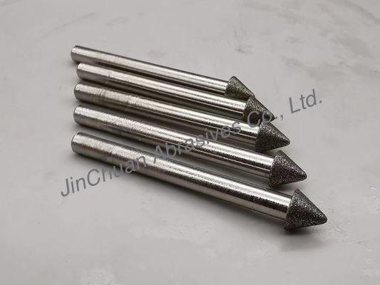 Electro Deposited Tip 1k1w Grinding Mounted Points Diamond Abrasives D126