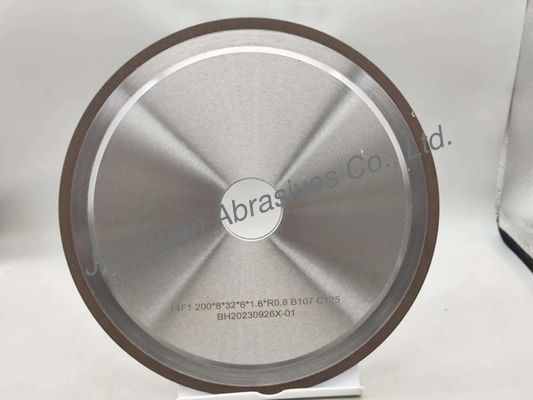 R0.8mm 200mm Rein Bonded Grinding Wheel CBN Sharpening Wheels