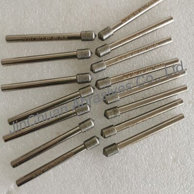 Qualität  Custom-Made 8*6*10*70mm  120° D126 Electroplated Grinding Bits For Cemented Carbide Fabrik