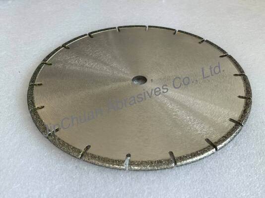 184.16mm Diameter Segmented Diamond Saw Blade With Electroplated Nickel Bond And Reinforced Steel Core For Concrete Cutting