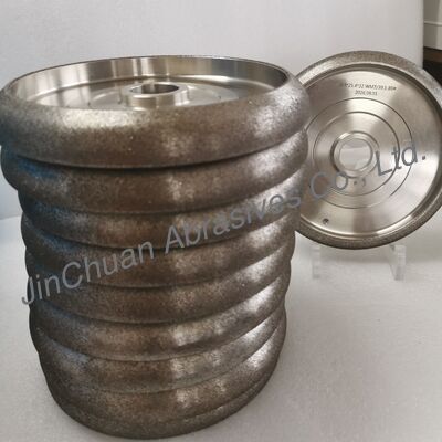 Customized Electroplated CBN Wheel With 203mm OD And WM 7/39.5 Profile For Wood Band Saw Sharpening