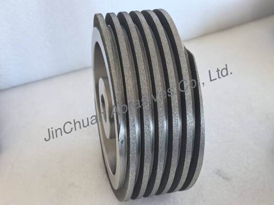 Helical Electroplated CBN Grinding Wheel B126 with Steel Base Body for Sharpening Knives