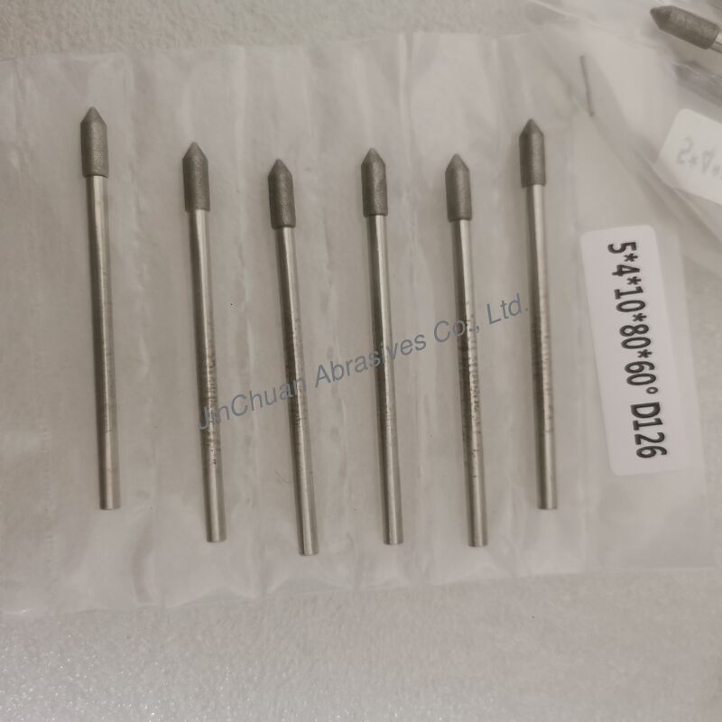 Custom-Made 5*4*10*80mm  30°-120° D126 Electroplated Grinding Bits For Cemented Carbide