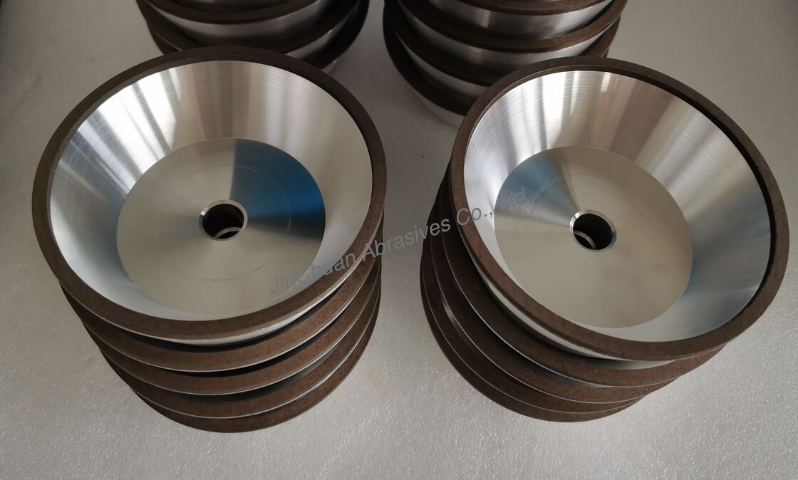 Resin Diamond Grinding Wheel 11A2 Flaring Cup Shape 125mm Outer Diameter for Carbide Tool Grinding