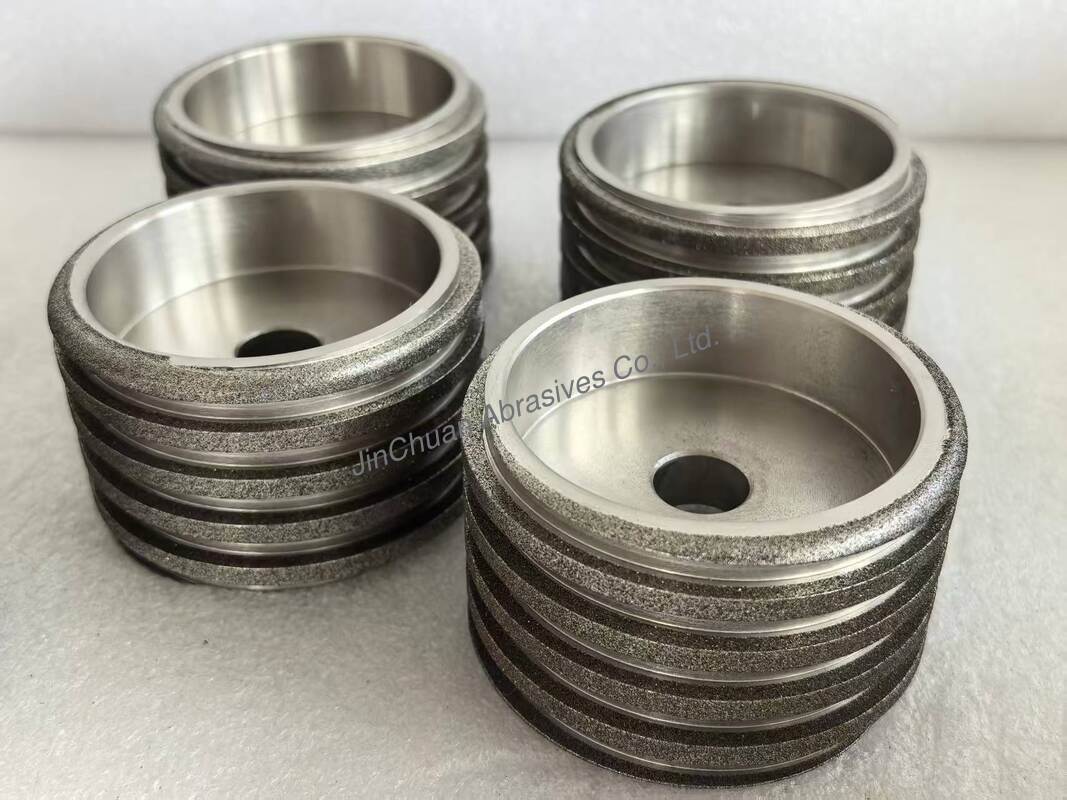 Wear Resistant Helical Shape 80x54x16mm Electroplated CBN Grinding Wheel For Sharpening Scissors