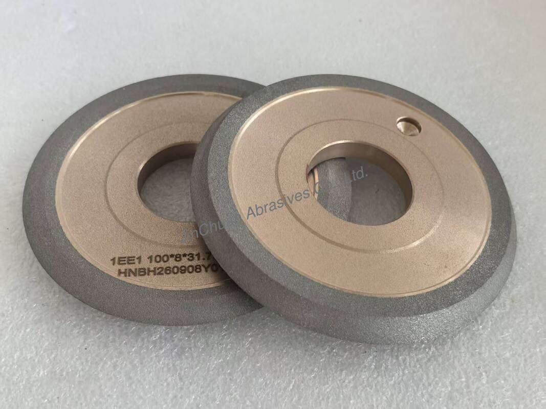 1EE1 Hybrid Wheel Straight Wheel With Side Angles For CNC Tool Grinding Machines 