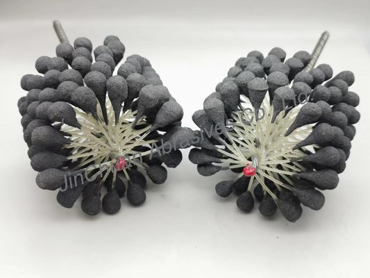 100*80*200mm Zylinder-Ball-flexible abziehende Bürste für die säubernden und beendenden Bohrungen