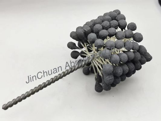 100*80*200mm Zylinder-Ball-flexible abziehende Bürste für die säubernden und beendenden Bohrungen