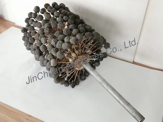 220 * 250 * 400mm Motorzylinder-Schleifstein-Bürsten-Polierball-Kopf-inneres Loch SIC180#