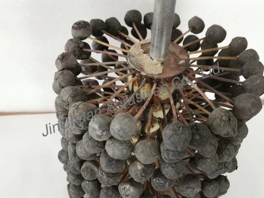 220 * 250 * 400mm Motorzylinder-Schleifstein-Bürsten-Polierball-Kopf-inneres Loch SIC180#