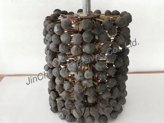 220 * 250 * 400mm Motorzylinder-Schleifstein-Bürsten-Polierball-Kopf-inneres Loch SIC180#