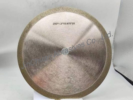 1A1 Elektroplattierte Diamantschleifräder mit einem Durchmesser von 200 mm, einer Dicke von 1,8 mm D80/100