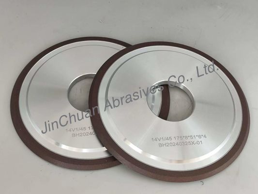 Resin-Bond-Diamant-Gitterräder 14v1, Durchmesser 175, Winkel 45