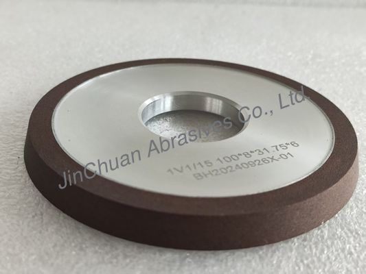 1V1/15° 100*8*31.75*6mm D91 C125 Nassschleifharzbindung Diamantschleifrad