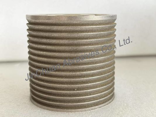 Spezielle Größe und Form, bernsteinfarbene, galvanisch gebundene CBN-Schleifscheiben zum Schleifen und Schärfen