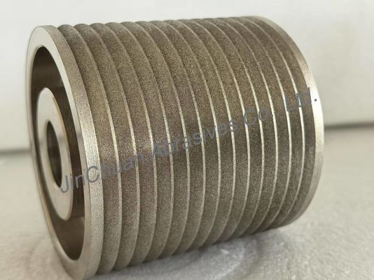 Spezielle Größe und Form, bernsteinfarbene, galvanisch gebundene CBN-Schleifscheiben zum Schleifen und Schärfen