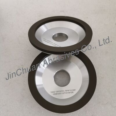 12A2 Kunstharzgebundene Diamant-Schleifscheibe 125*25T*31,75*6*12mm D91 Nassschleifen