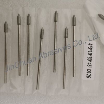 4*3*10*80mm 17°-120° D126 Elektroplattierte Schleifstücke für Zementkarbid