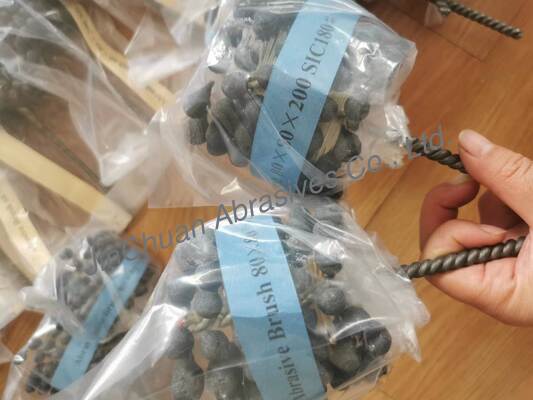 SIC-Bürste als Schleifbürste zum Polieren von Abfällen Siliziumkarbid Abrasivbürste