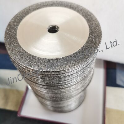 Kundenspezifische einseitig-abrasive galvanisch beschichtete CBN-Trennscheiben 100*0,8*12,7mm B60/70