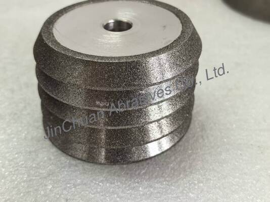 Elektrobondierte Schleif- und Schamrenräder mit Bernsteinfarbe