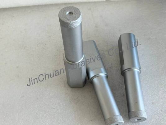Brähte Diamantschleifnadel mit Vakuumbrähte synthetische Diamant D80/100 Grit und 25,4 mm Kopf Durchmesser für Präzisionsschleifen