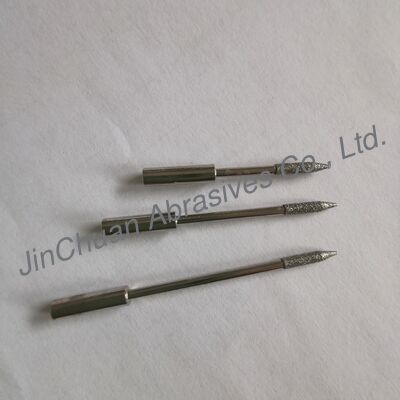 D151# Feste Diamant-Schleifstifte mit starker Kornhaftung, 2,2 mm Kopfdurchmesser und 8 mm Schleiflänge