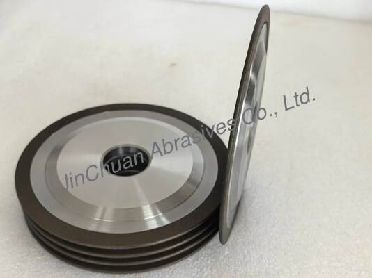 150mm Harzgebundene CBN-Schleifscheibe mit 32mm Innendurchmesser und 1,3mm bis 4,0mm CBN-Schicht zum Schärfen von HSS-Werkzeugen
