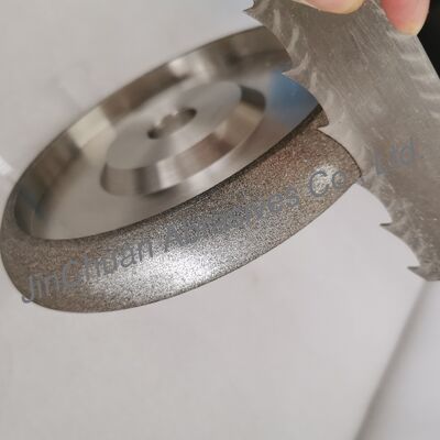Elektroplattierte CBN-Schärfmaschine mit Zähnenhöhe 22 mm und Innenloch 25,4 mm für Bandsägen