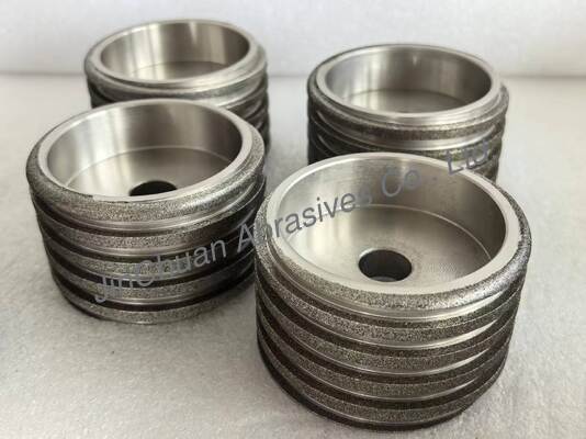 Verschleißfeste spiralförmige 80x54x16mm galvanisch beschichtete CBN-Schleifscheibe zum Schärfen von Scheren