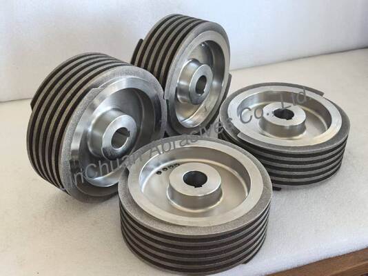 Helical Electroplated CBN Schleifrad B126 mit Stahl-Basis-Körper für das Schärfen von Messern