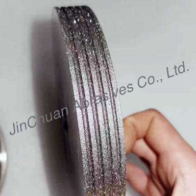 Schleifscheiben CBN, Band schärfend sahen, Rundschreiben, dunkelbraune galvanisierte Schleifscheibe