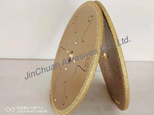 Goldenes Farb-300mm gesintertes Diamond Wheels With Noise Reductions-Loch