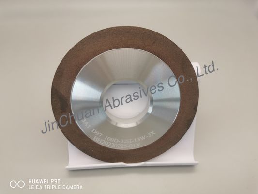 Harz 3A1 verpfändete Polierbehandlungs-Diskette Diamond Grinding Wheels 100*32*13*3mm